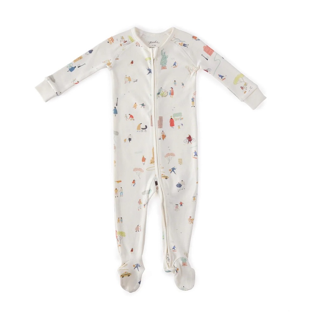 NWT Pehr Ribbed Baby Sleeper- Explore the World, 6-12M